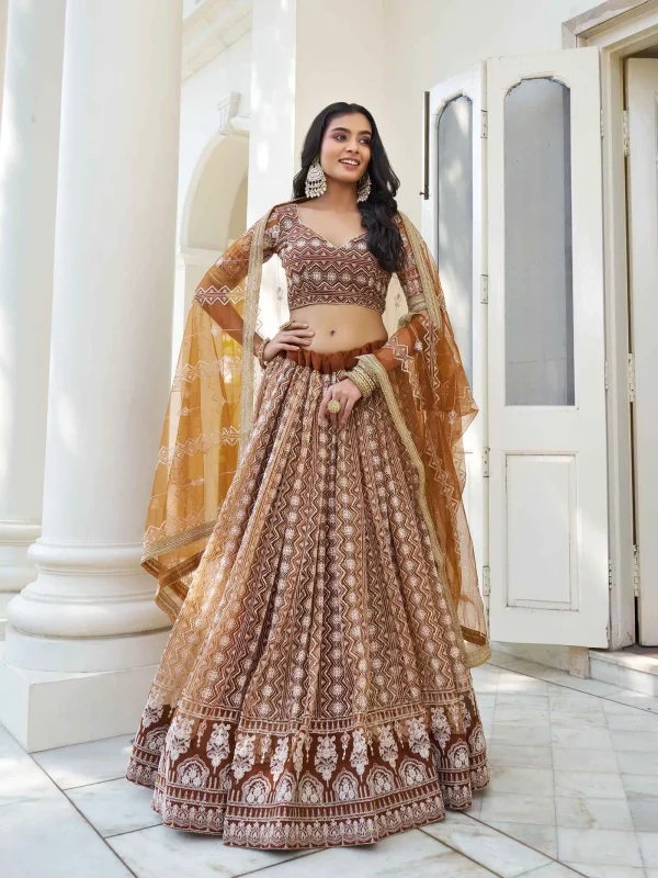 Brown Lehenga