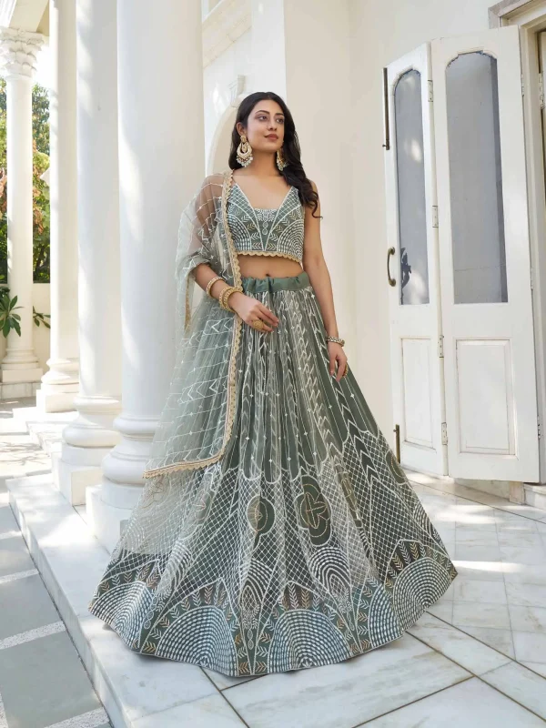 Green Lehenga