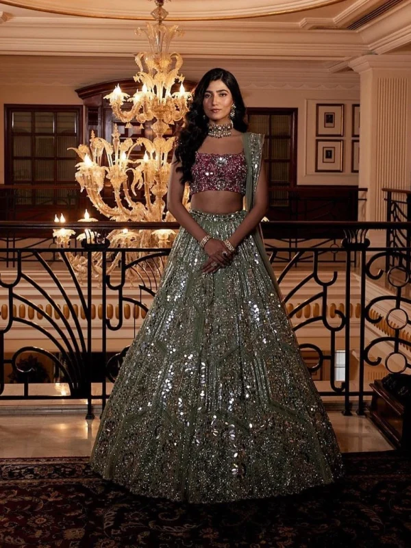 Sea Green Lehenga