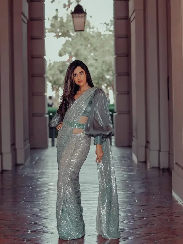 Silver Saree