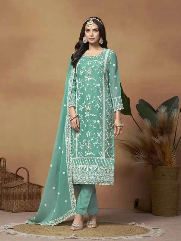 Sky Blue Salwar Suit