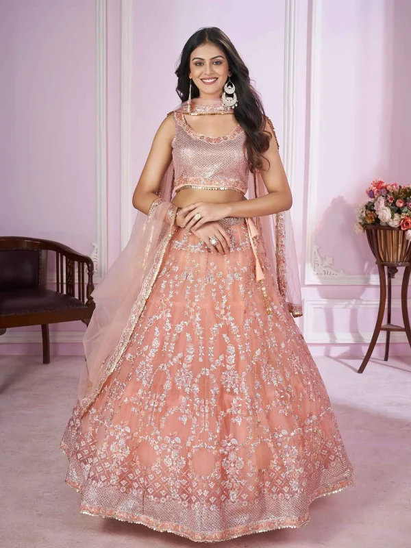 Peach Lehenga