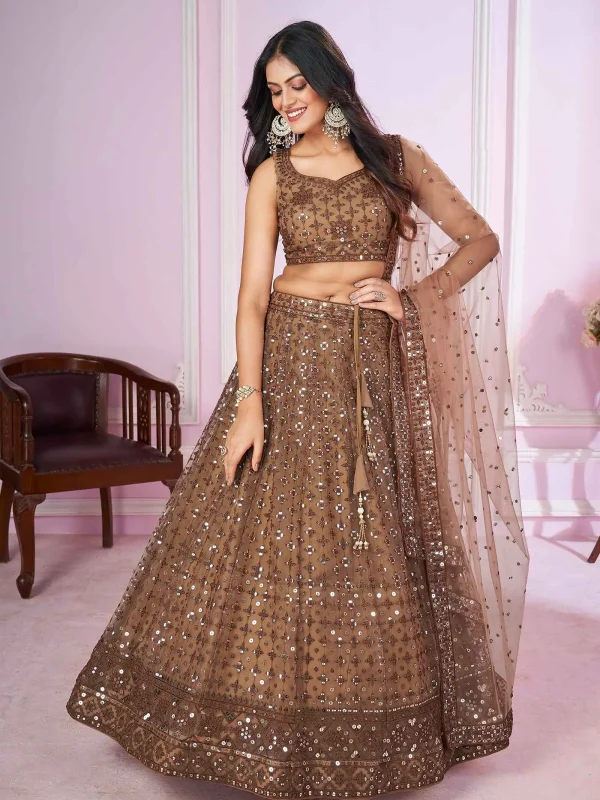 Brown Lehenga