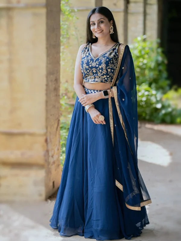 Blue Lehenga Choli