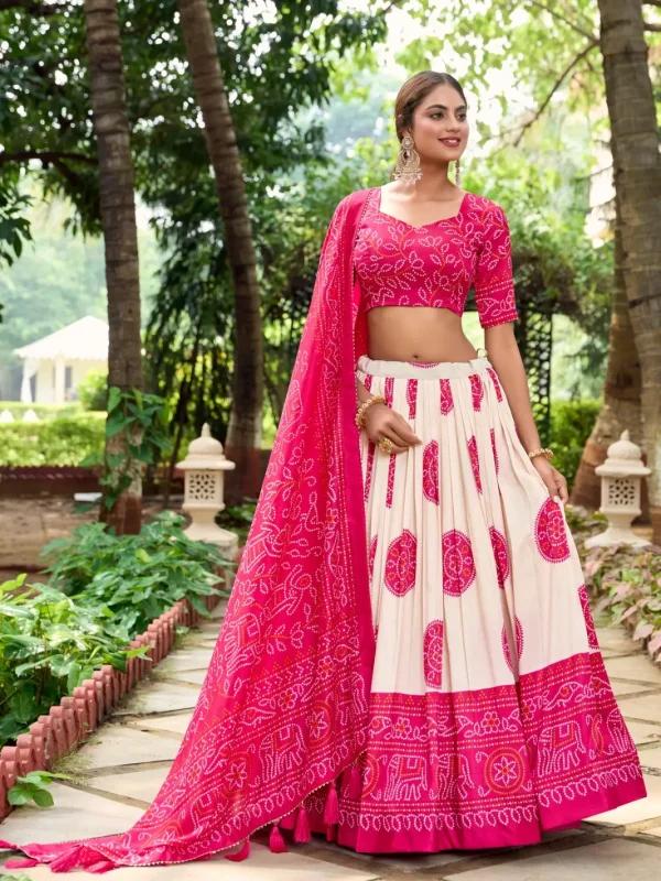 Pink lehenga chol