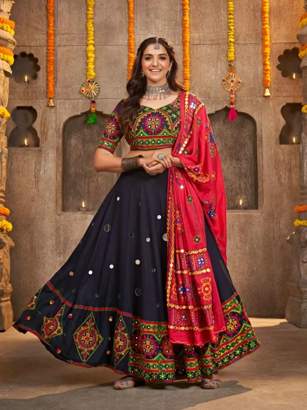 Navy Blue Lehenga