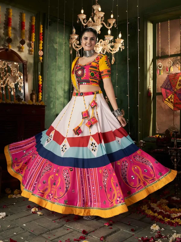 White Lehenga