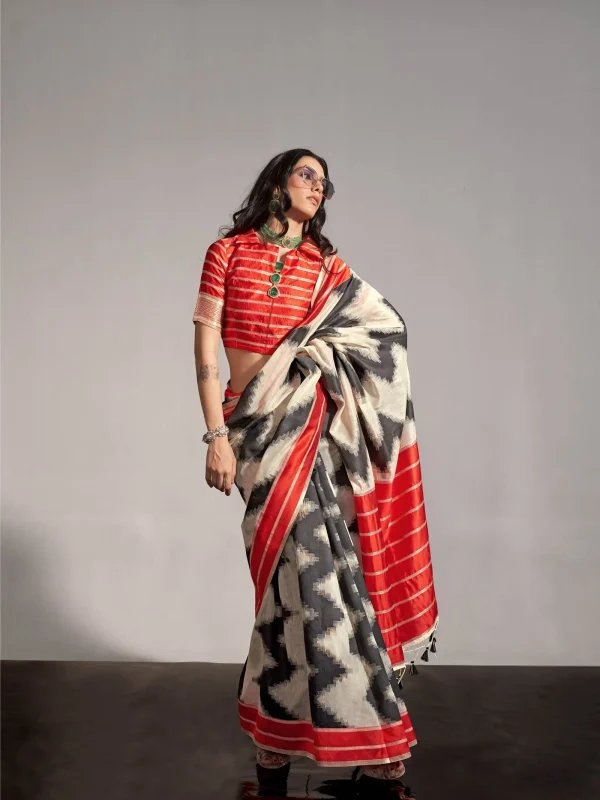 Ivory Saree