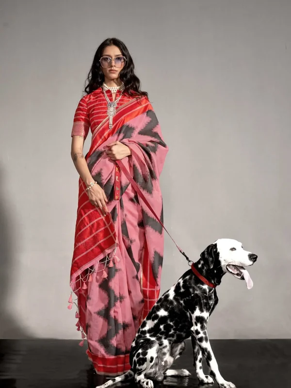 Pink Saree