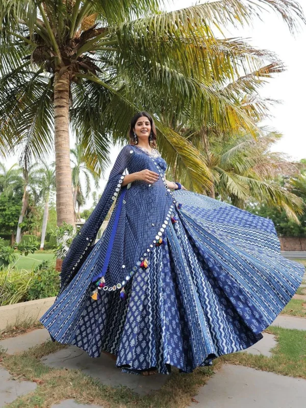 Navy Blue Lehenga