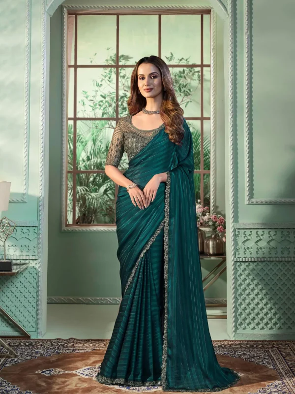 Sea Green Saree