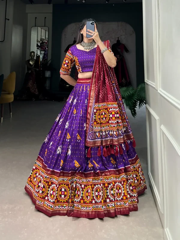 Purple color lehenga choli for Navratri