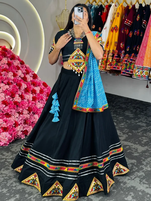 Black choli lehenga choli for Navratri