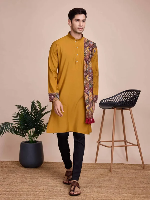 Mustard Kurta