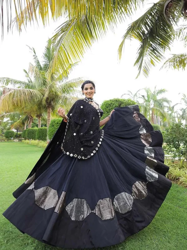 Black color lehenga choli for Navratri