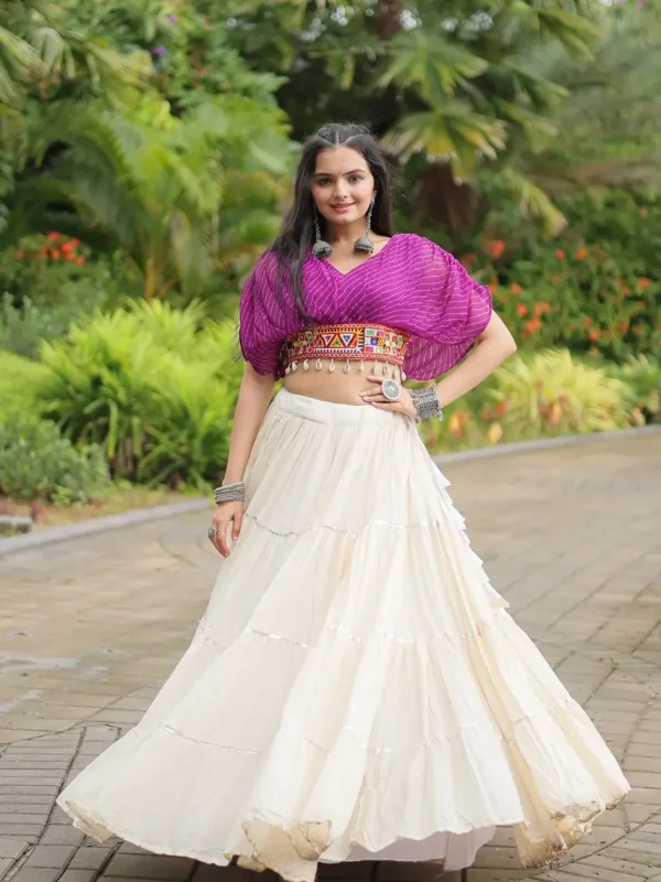 Purple color lehenga choli for navratri