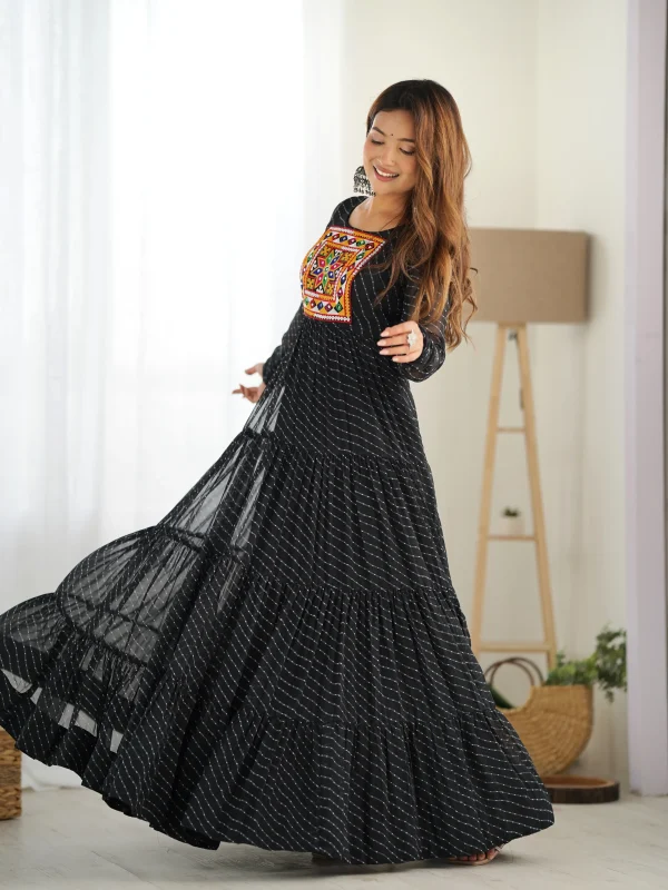 Black color Gown for Navratri