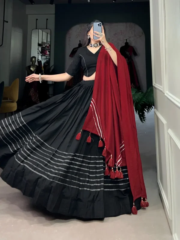 Black color lehenga choli for Navratri