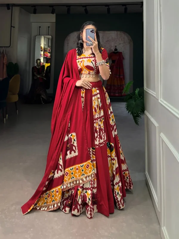 Marron color lehenga choli for Navratri