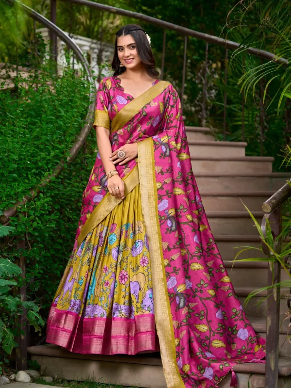 Mustard Lehenga