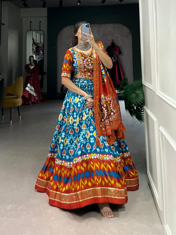 Firoz color lehenga choli for navratri