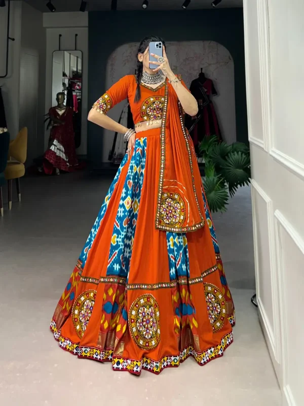 Firoz color lehenga choli for Navratri