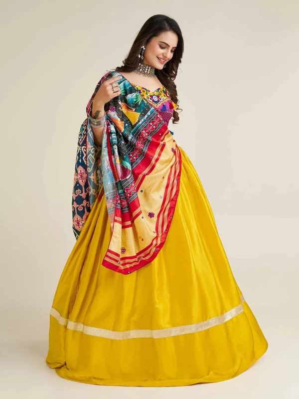 Yellow Color lehenga choli for Navratri