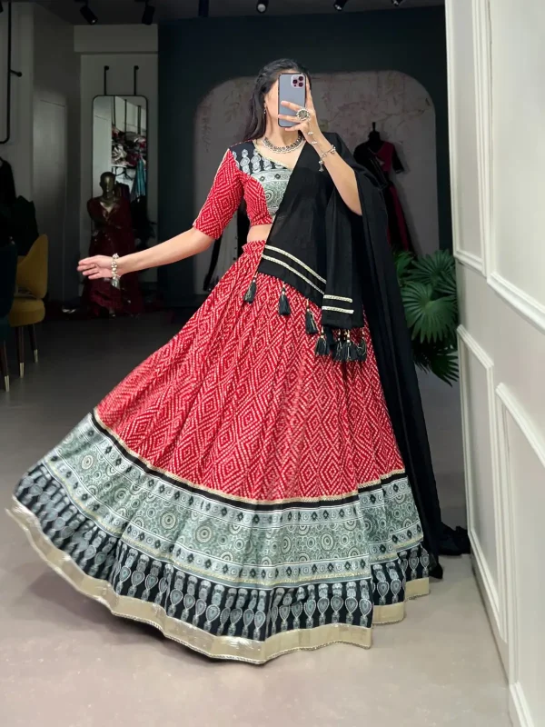 Red color lehenga choli for Navratri