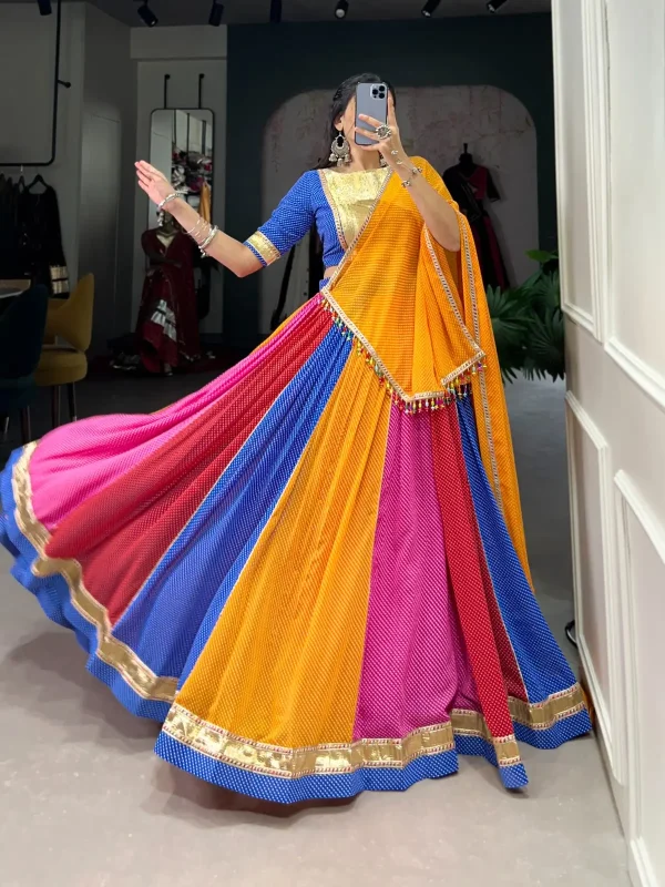 Multi color lehenga choli for navratri