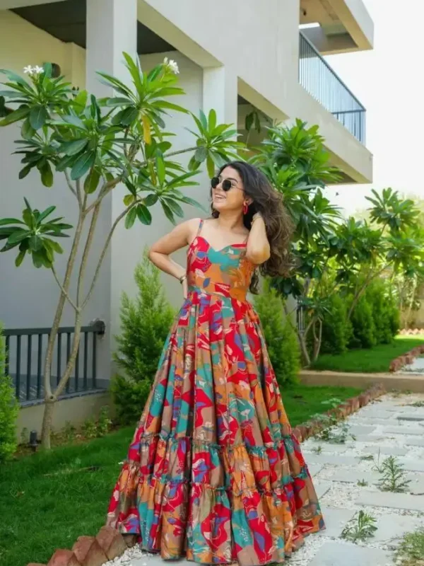 Multi color Festive Gown