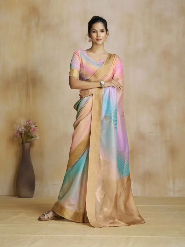 Multiton designer silk party wear saree