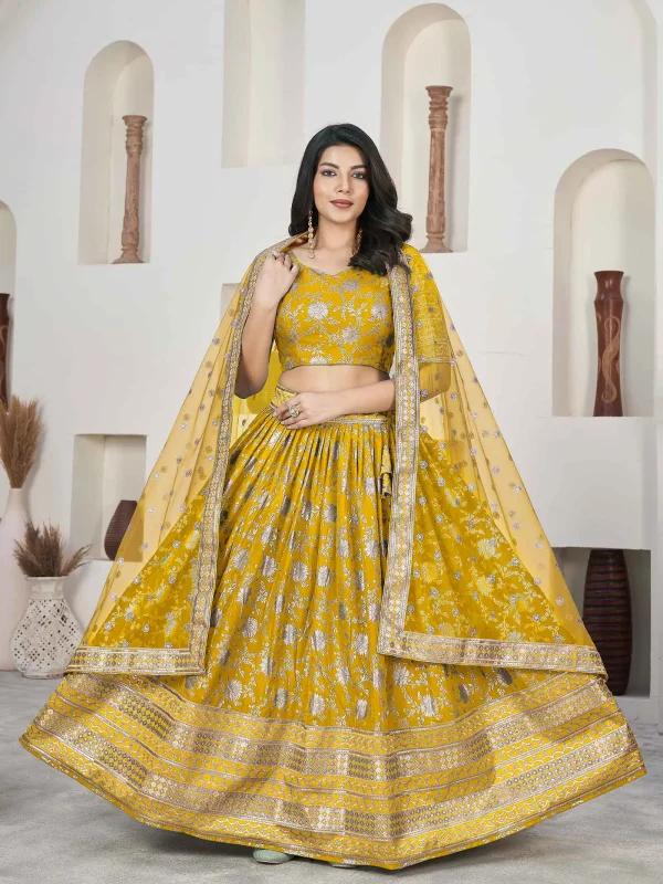 Haldi lehengas best sale