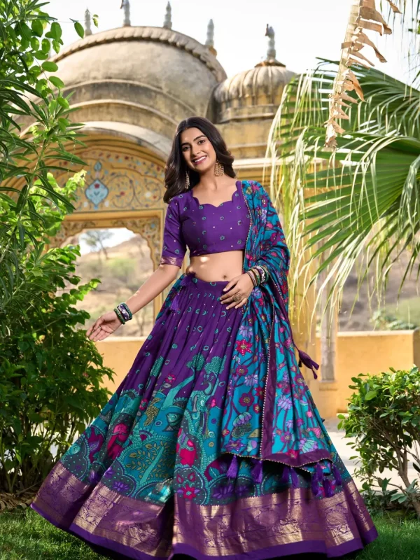 Purple lehenga choli