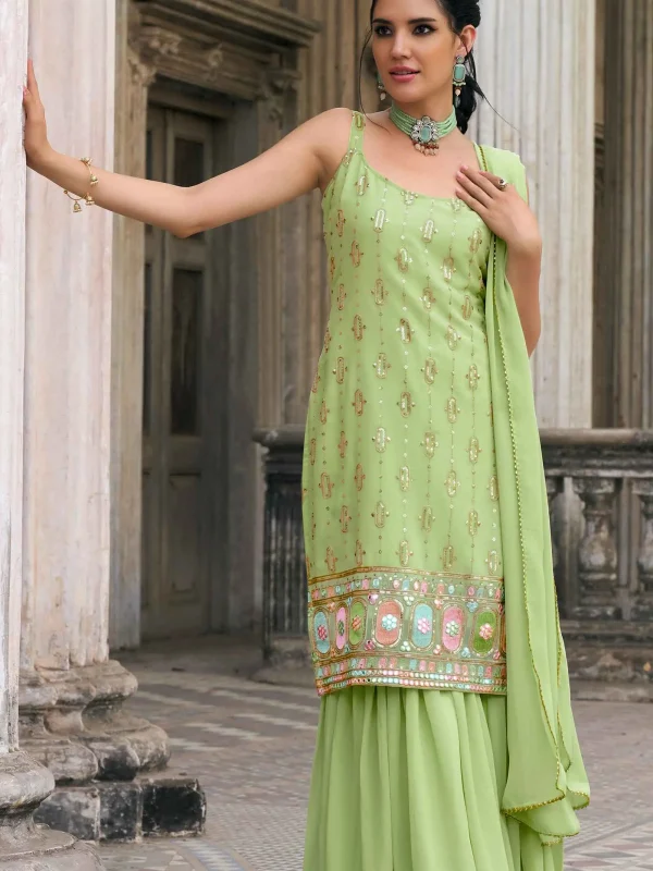 Rama green sarara sarara suit