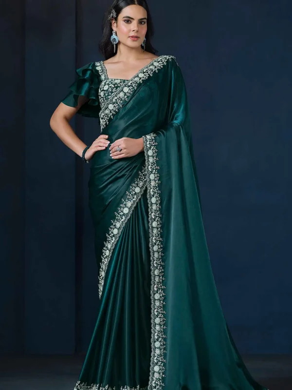 green saree