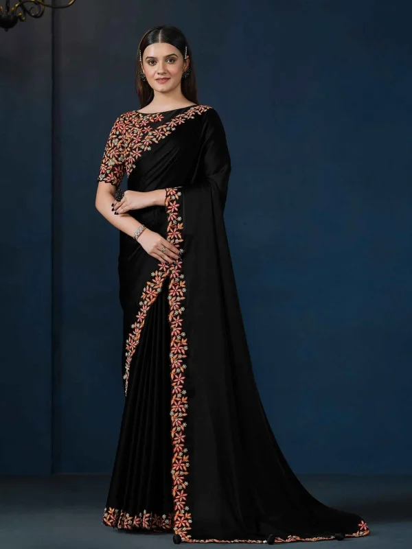 black saree