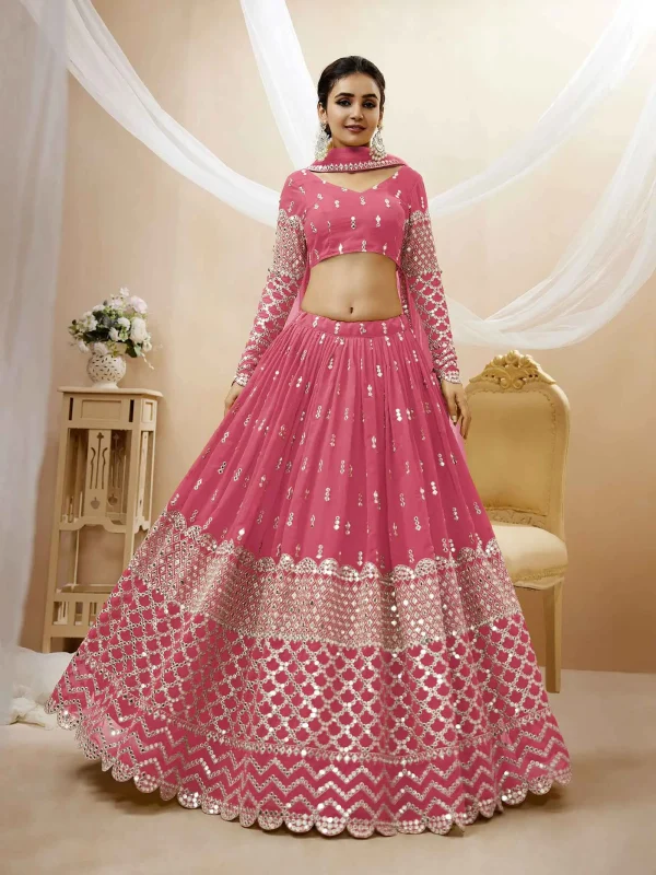 pink lehenga choli