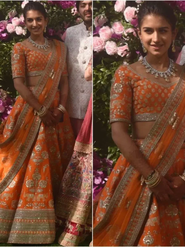 orange lehenga choli