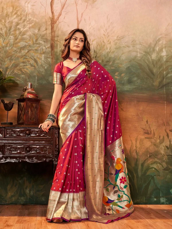 Red color wedding saree