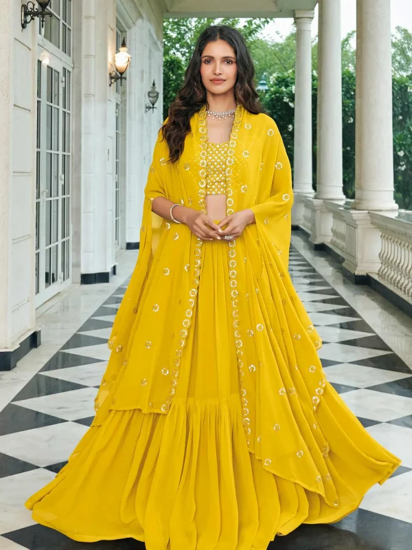 Yellow lehenga choli