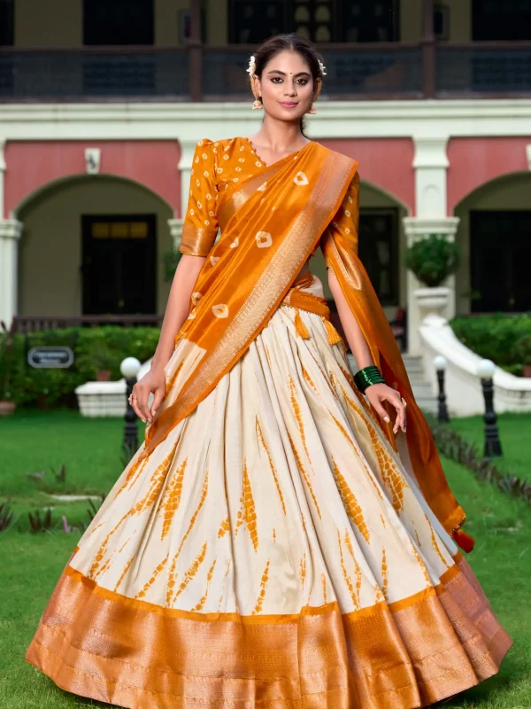 Yellow color lehenga choli